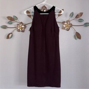 🌸2/$20 Athleta Whirlwind Tank Top Black Plum Purple TennisBra Racerback Small XS